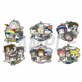 Naruto Rubber Charms 6 cm Assortment Three-man Cell! (6)